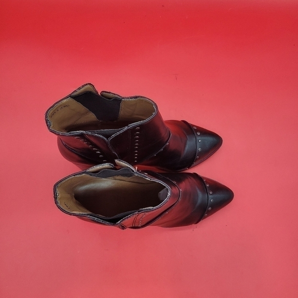 Report Jewel Vegan Leather Studded Ankle Boots Women's 9 Black - Picture 8 of 16